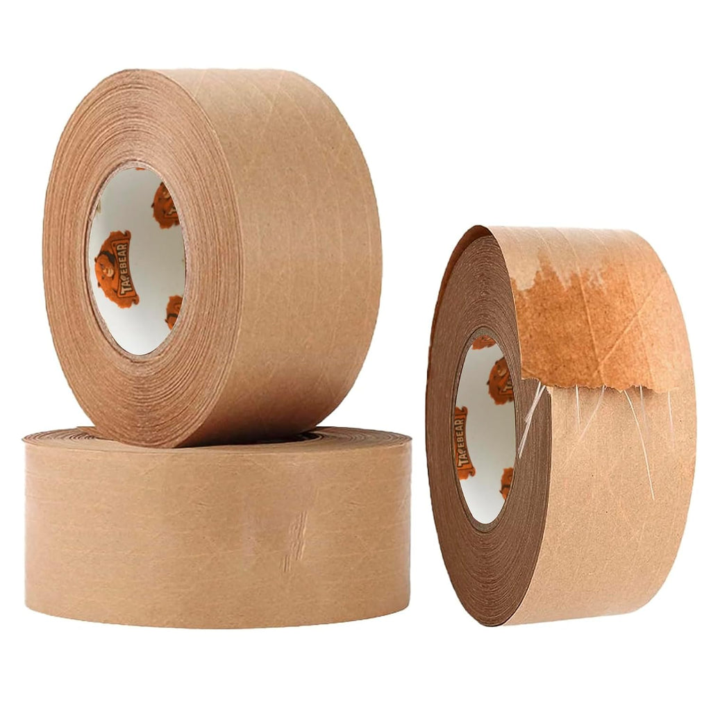 Water Activated Tape Fiber Reinforced Gummed Tape 2inch x 165ft