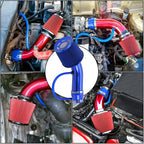 3'' Cold Air Intake Kit Automotive Cold Air Intake Pipe Filter Blue