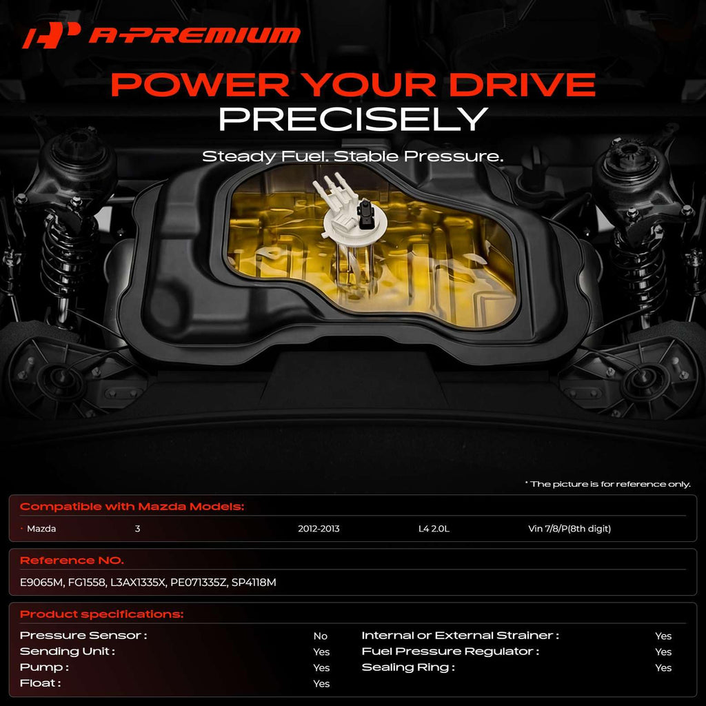 A-Premium Electric Fuel Pump Module Assembly Compatible with Mazda