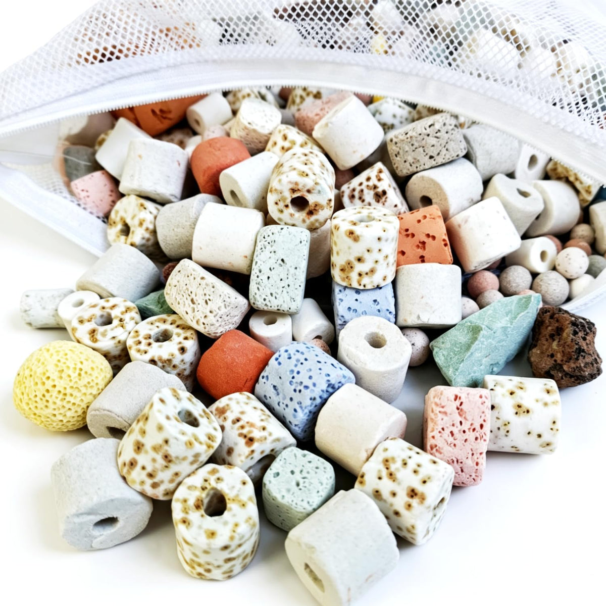 Aquarium Filter Media Set 12-in-1 Mix with Ceramic Rings