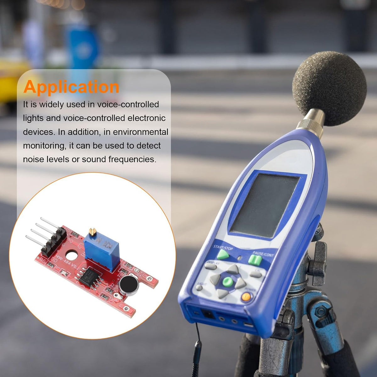 MECCANIXITY 2 Pcs Microphone Sound Sensor KY-038 Voice Detection Module Voice Sound Detection Sensor Module for Voice-Activated Switch