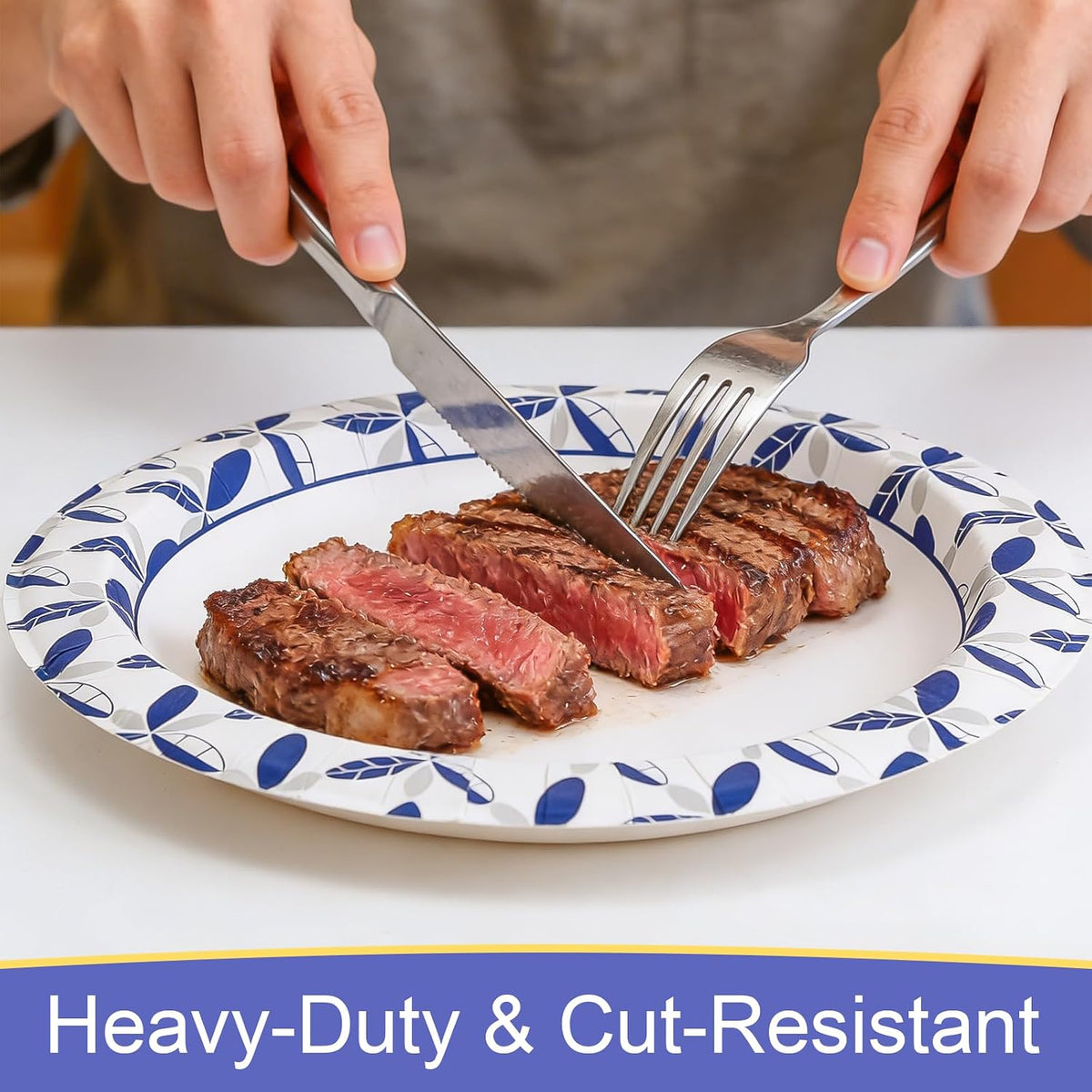140 Pack 10 inch Heavy Duty Paper Plates Disposable