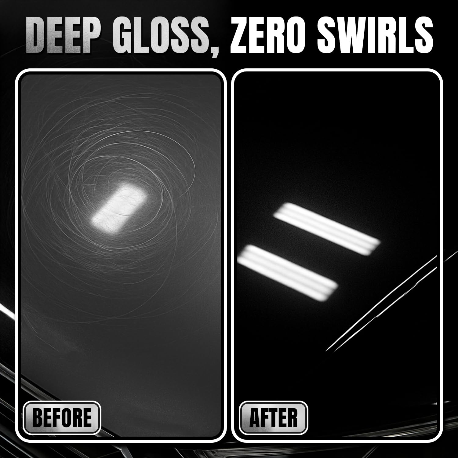 Black Scratch Remover – Car Scratch Repair & Swirl Remover for Vehicles – Deep Scratch Repair Compound & Polishing