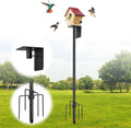 Bird House Pole,102 Inch Heavy Duty Bird Feeder Pole Mount Kit for Outdoors, 5-Prong Base, Splicing Adjustable