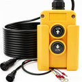 mxuteuk 4 Wire Dump Trailer Remote Control Switch 12V DC Up Down Push Button Switch for Double Acting Hydraulic Pump Lift Winch Dump Bed G018-4W