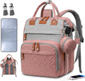 Diaper Bag Backpack Baby Bag for Mom Dad with Changing Pad, 19 Pockets, Large Waterproof Travel Baby Girl Boy Toddle