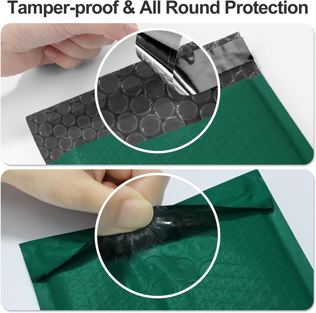 Bubble Mailers 10.5x16 Inch 25pc Ultramarine Green Shipping Bags, Chic Packaging Bags For Small Business, Colored