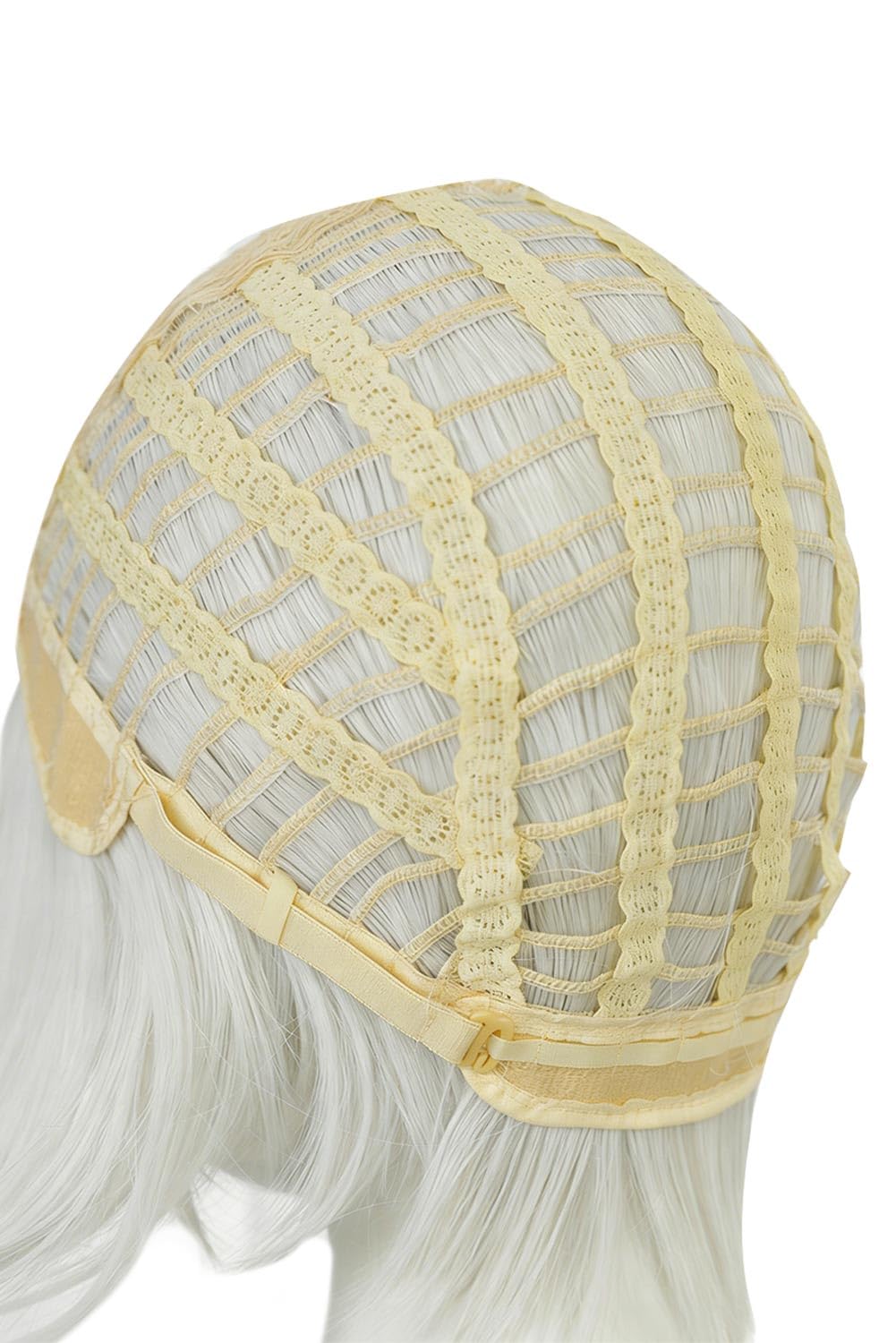 Qifrey Cosplay Wig Glasses Set Adults Witch Hat Atelier Qifrey Costume Accessories Wig Eyewear for Halloween (White)