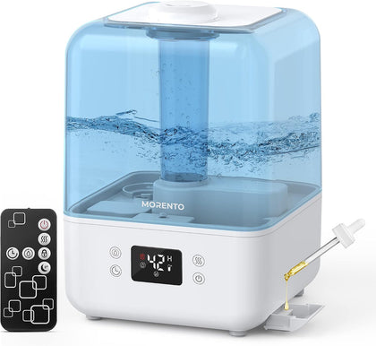 4.5L Top Fill Cool Mist Humidifier for Bedroom, Large Room, Home with 360 Nozzle, Auto Shut-Off, Humidity Setting