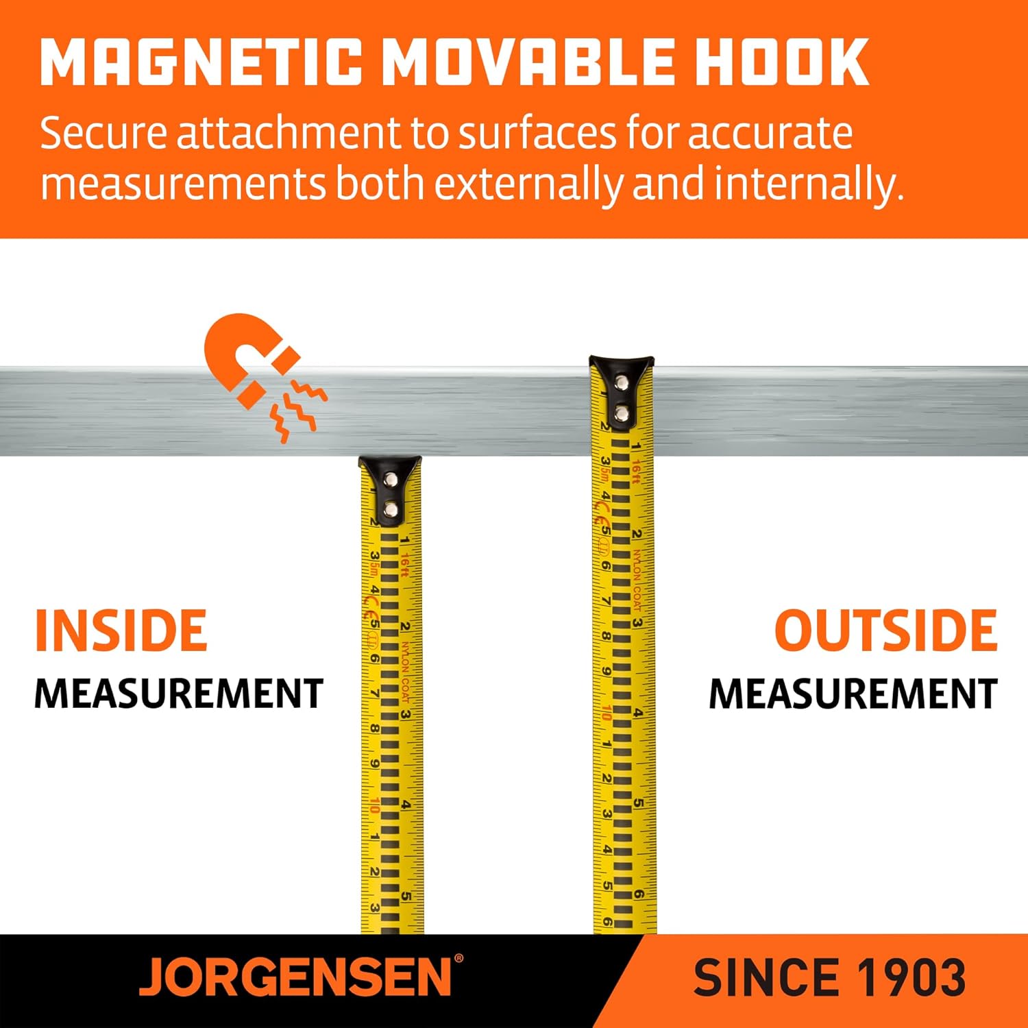 Digital Tape Measure, 16Ft Rechargeable Digital Measuring Tape Ft/Ft+in/in/M/CM/MM Unit, Metric & Inches Tape