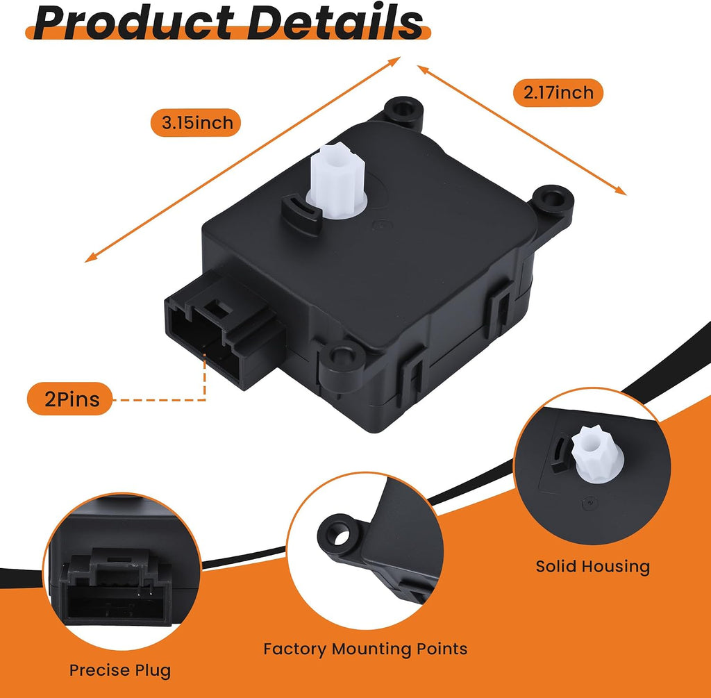 HVAC Blend Door Actuator Replaces 604-037 68004016AA Fit for Jeep Dodge