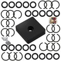 (20 Sets) 3/8" Impact Retaining Ring Clip Impact Friction Ring with O-Ring
