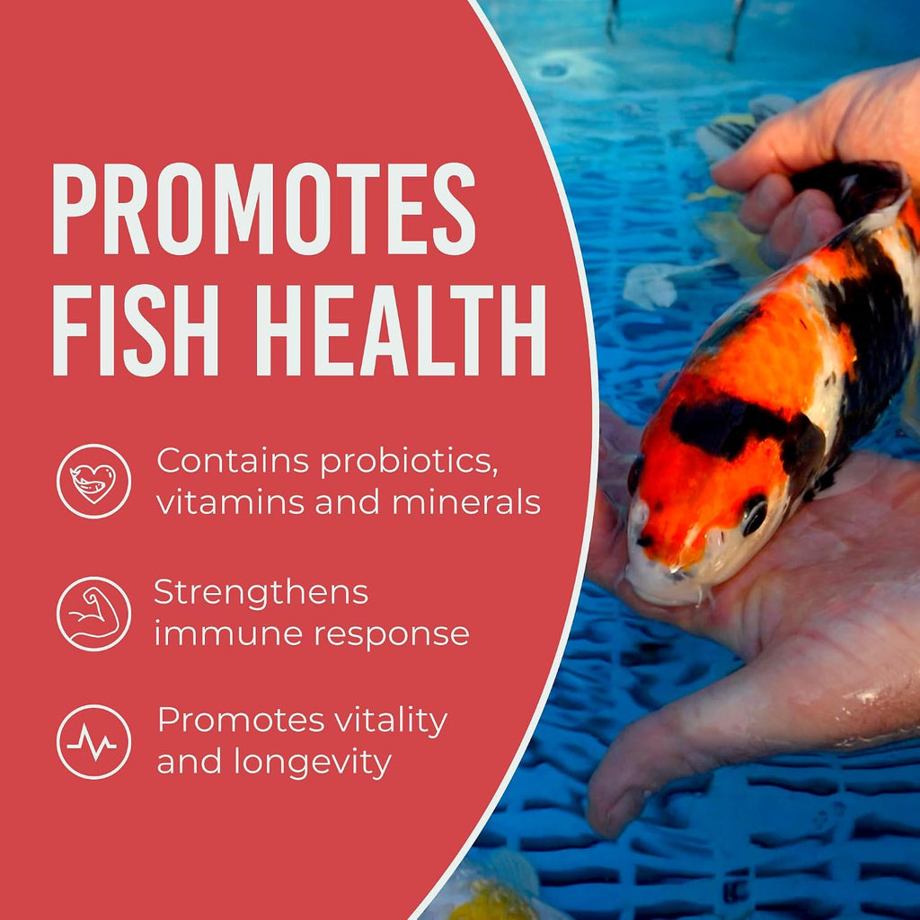 Blue Ridge Koi Fish Food, Growth Formula Blend, 3/16" Pellets, 2 lb | 36% Protein For Active Growth • Large & Mini