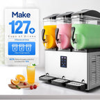 Commercial Frozen Drink Maker Slushy Machine, 15L X 3