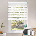 Motorized Zebra Blinds with Remote, Large Custom Size Smart Shades