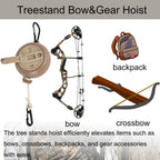 Retractable Bow Hoist Bow Pull Up Rope 33ft Bow Archery Hunting Gear Backpack Hoist Deer Hunting Equipment Saddle