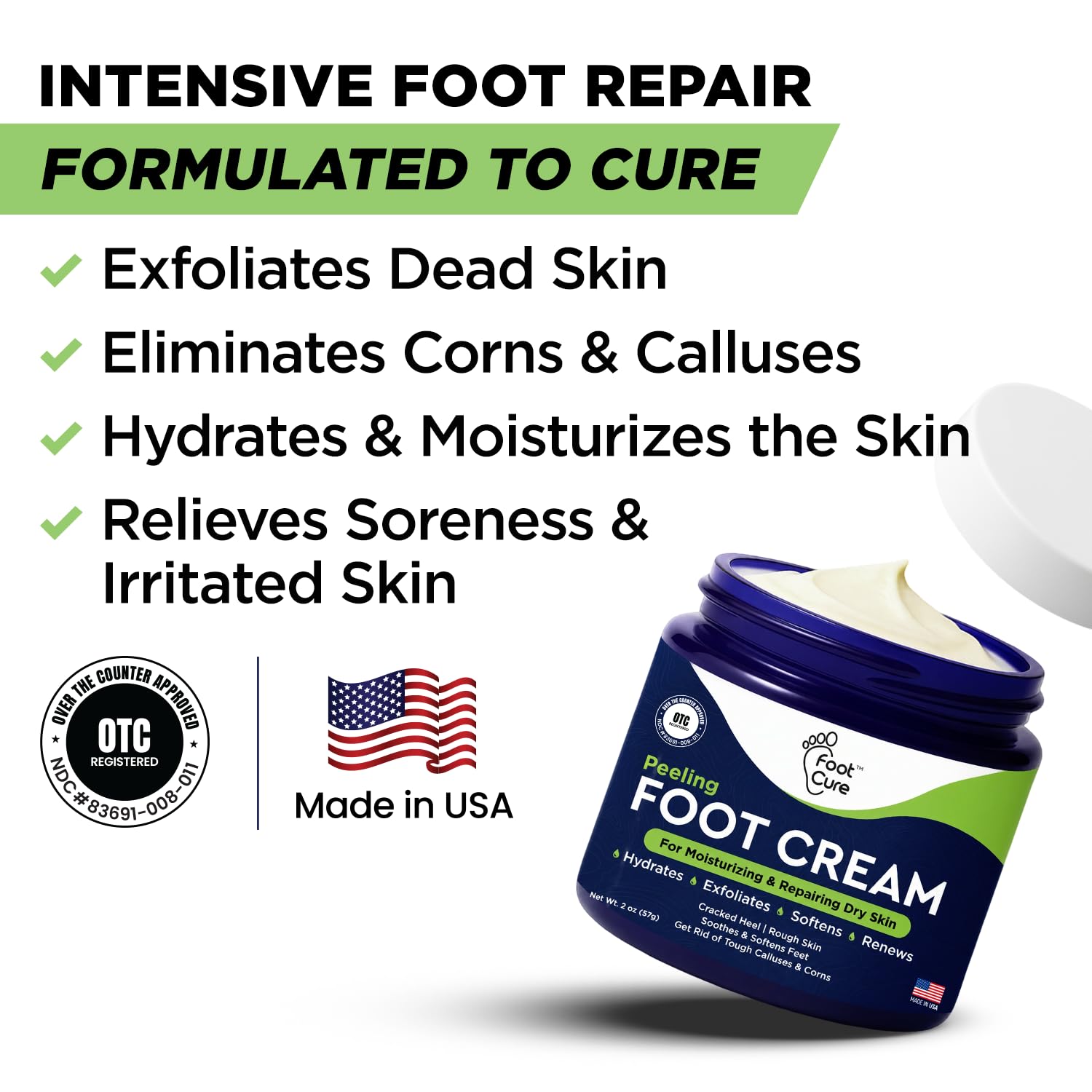 Foot Callus Remover Pedicure Set – Epsom Salt Foot Soak & Callus Remover Gel, Antifungal Cream and Feet Exfoliator