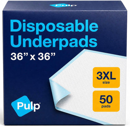 Chucks Pads Disposable Adult 36 x 36 | 50 Underpads