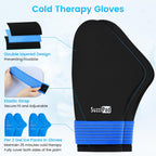 Cold Socks & Hands Ice Pack for Chemo Must Haves, Blue, XL