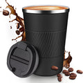 12OZ Travel Coffee Mug Insulated Coffee Cup with Spill Leak Proof Lid, Portable Stainless Steel Tumbler Reusable Hot