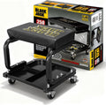 250lb Rolling Automotive Creeper Garage/Shop Seat: Padded Mechanic Stool with Tool Large Tray Suitable for garages