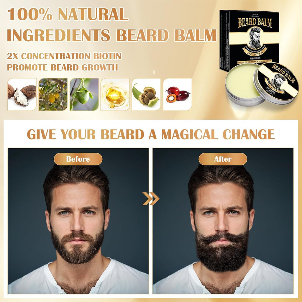 Beard Oil Beard Balm Kit for Men