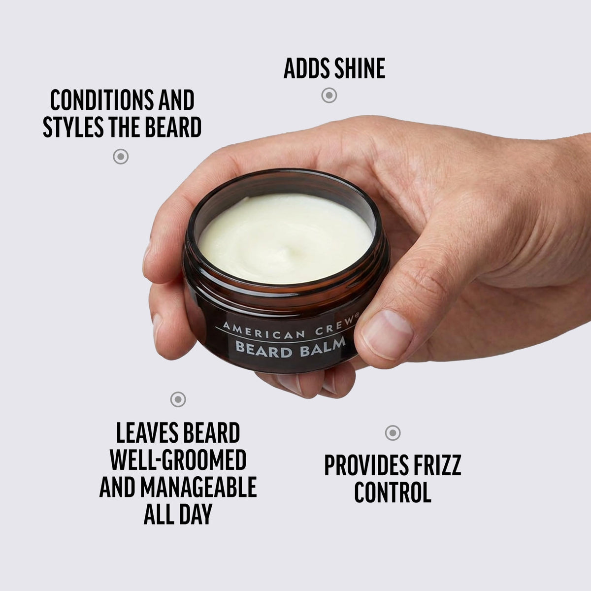 Men's Beard Balm, Conditioner & Styler, 2.1 oz