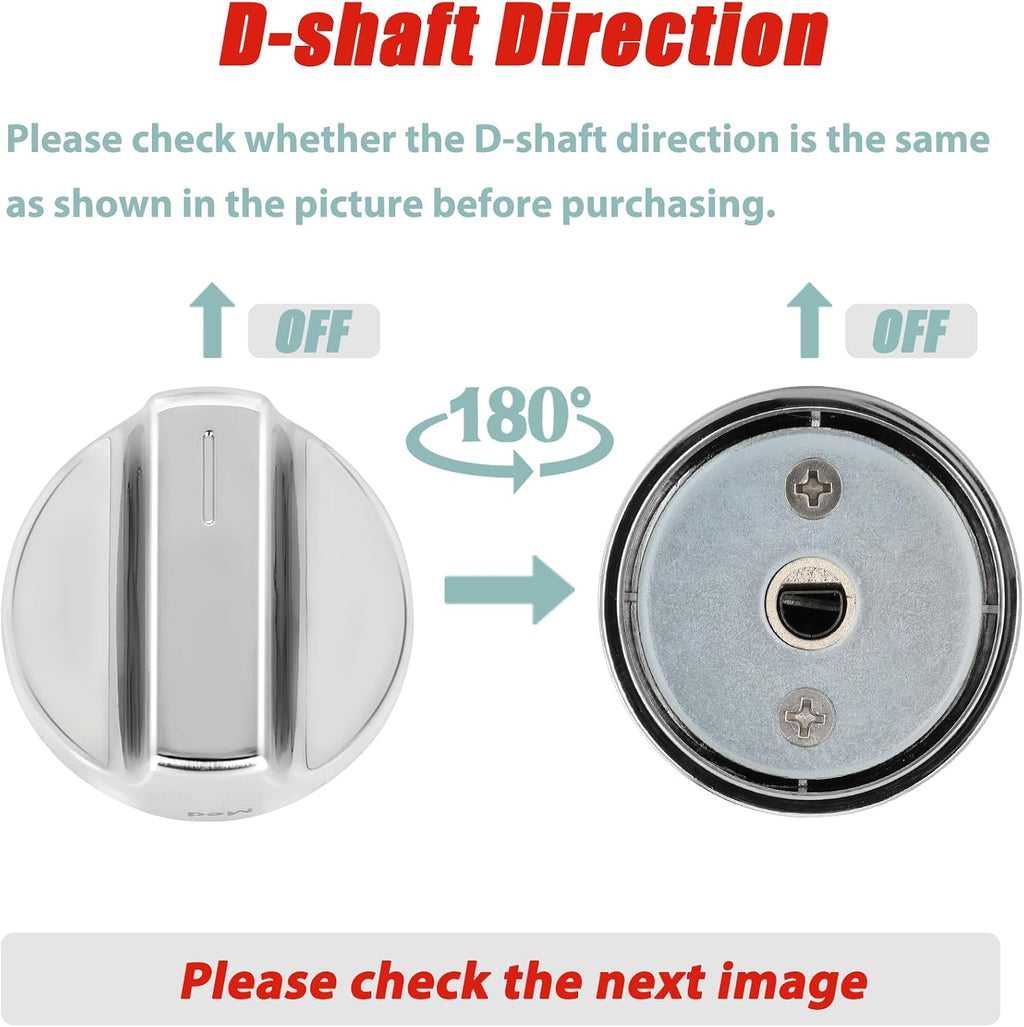 Sieri WFG745H0FS0 WFG745H0FS1 Knob for Whirlpool Gas Stove