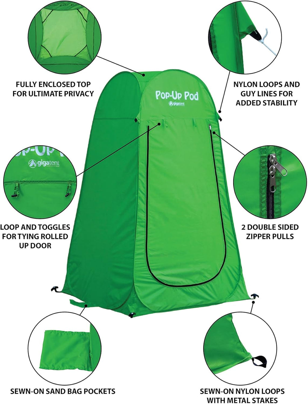 Pop Up Pod Changing Room Privacy Shower Tent – Instant Portable Outdoor Rain Shelter, Camp Toilet for Camping & Beach