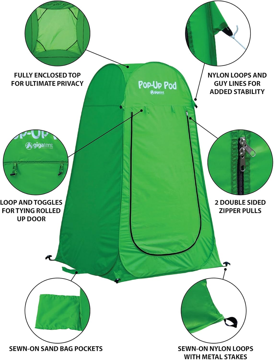 Pop Up Pod Changing Room Privacy Shower Tent – Instant Portable Outdoor Rain Shelter, Camp Toilet for Camping & Beach