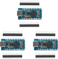 HiLetgo 3pcs Pro Micro ATmega32U4 5V/16MHz Type-C Module with Pin Headers Compitable with Arduino
