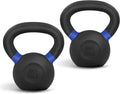 Powder Coated Kettlebell, Cast Iron Core Kettlebells with Non-Slip Handle & Flat Bottom for Conditioning, Heavy Duty