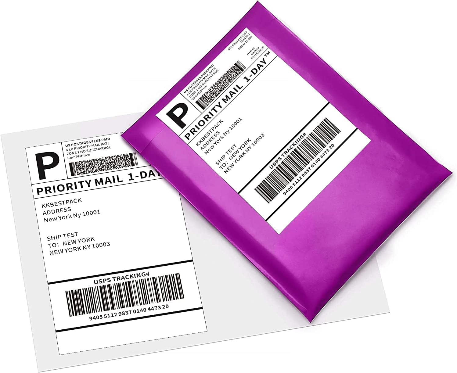 Fan Fold 4x6 Direct Thermal Shipping Labels (500 Labels)