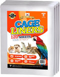 TORTO9 Cage Liner Sheets for Birds – 120 Pack, 31 x 21.5 in, 5.5 lb | Acid-Free & Non-Toxic Paper | Safe Pet Bedding