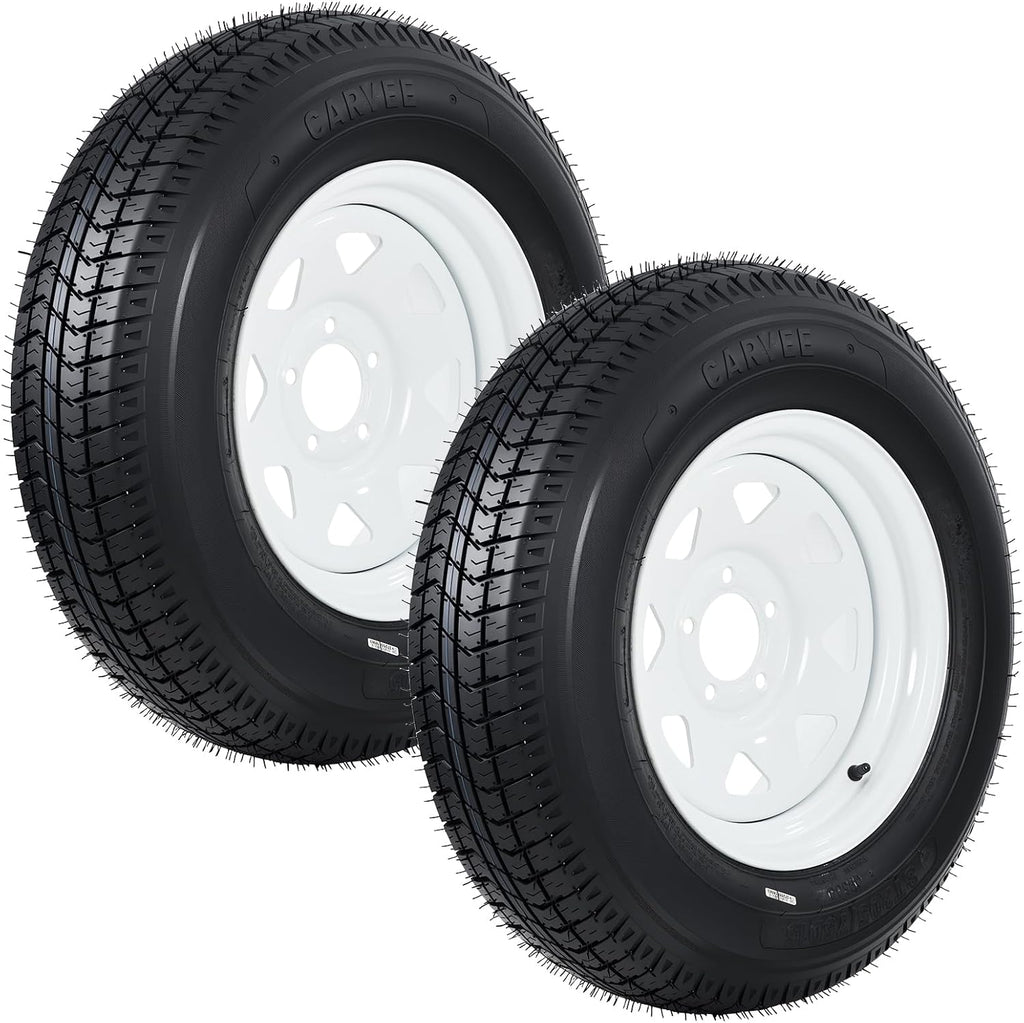 ST205/75D15 Trailer Tire and Wheel Assembly, 5 Lug, Set of 2