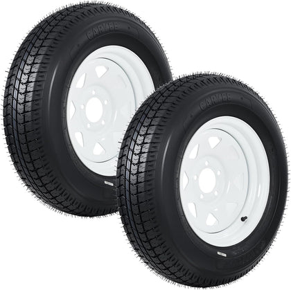 ST205/75D15 Trailer Tire and Wheel Assembly, 5 Lug, Set of 2