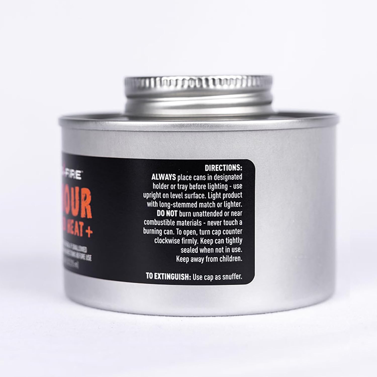 InstaFire 6-Hour Canned Heat (24 Cans), Canned Heat for Cooking, Canned Heat for Food, Heat for Camping, Heat for
