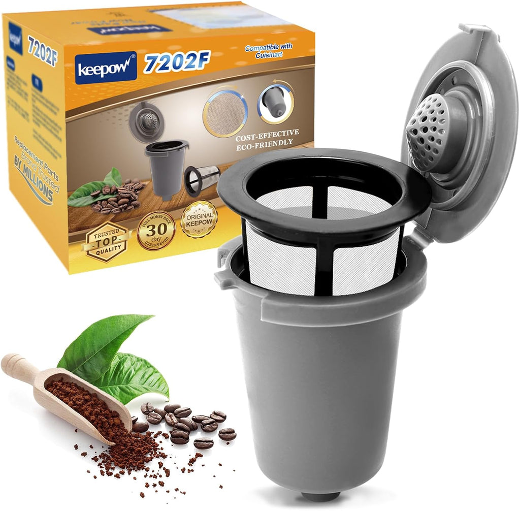 KEEPOW Reusable Filter Cup for Coffee Maker Filter Replacement Parts