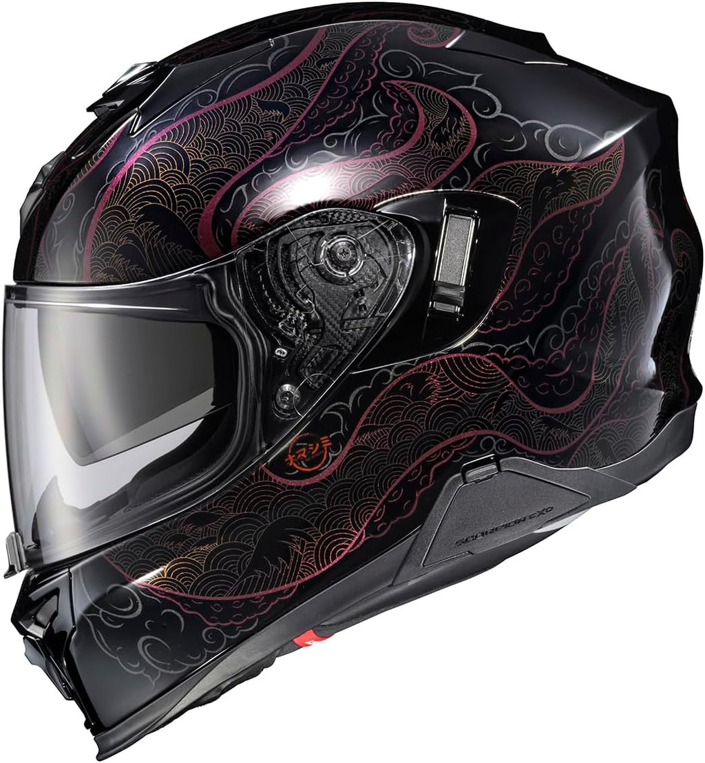 T520 Full Face Touring Motorcycle Helmet with Bluetooth Ready Speaker Pockets DOT ECE Approved Nama-Shimi
