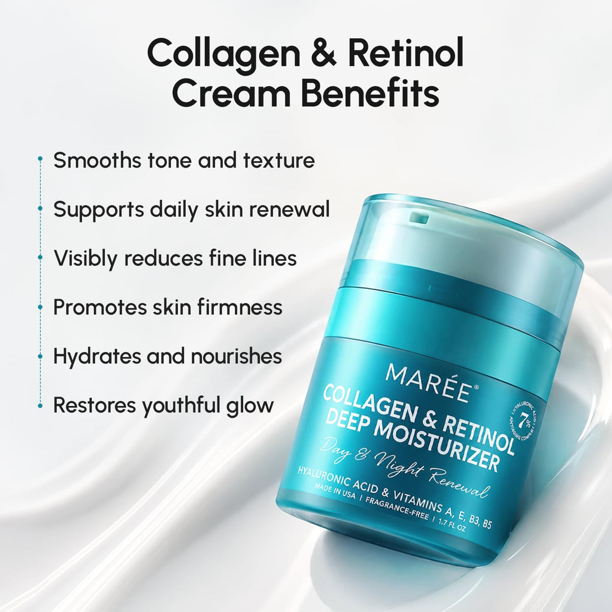 Collagen and Retinol Deep Face Moisturizer - Face Cream for Women