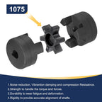 uxcell 1" to 1" L100 Flexible 3-Piece L-Jaw Coupling Coupler Set & Buna-N NBR Rubber Spider for Log Splitter Hybrid Equipment