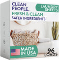 Laundry Detergent Sheets - Laundry Soap - Ultra Concentrated, Recyclable Packaging, Stain Fighting - Fresh Scent, 96