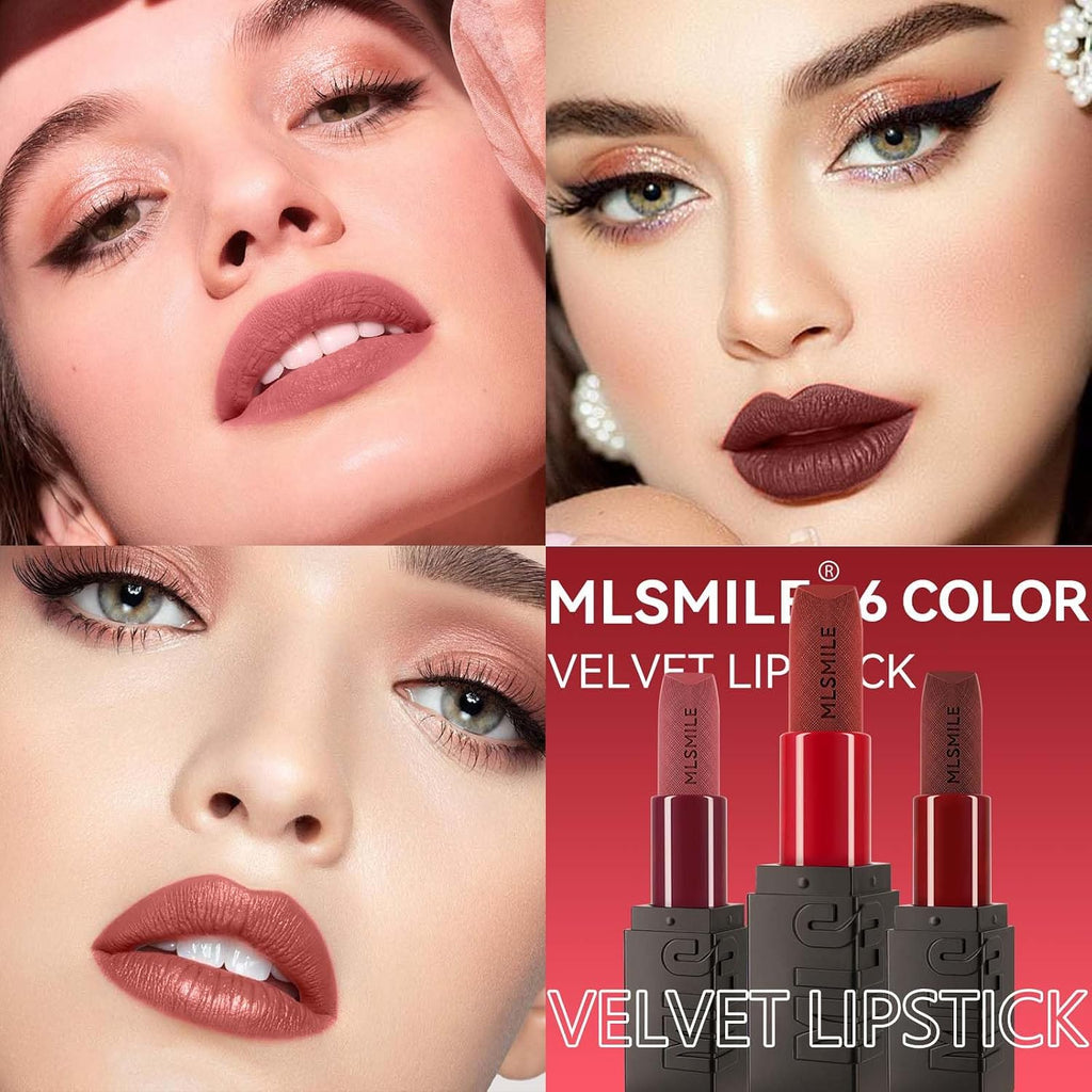 Matte Velvet Lipstick Set 3PCS, Long Lasting Lip Stain Gift