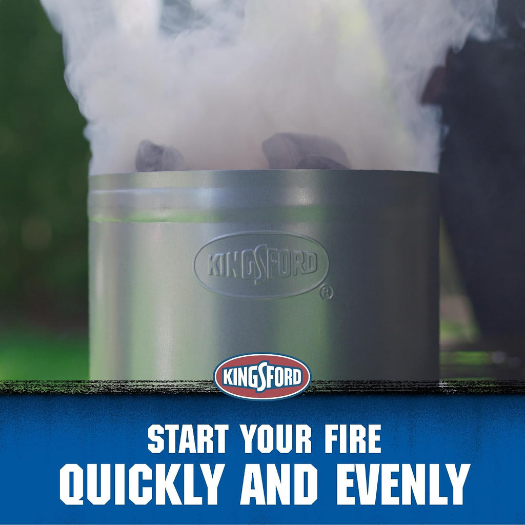 Heavy Duty Charcoal Chimney Starter, Large Capacity, 6-Pack