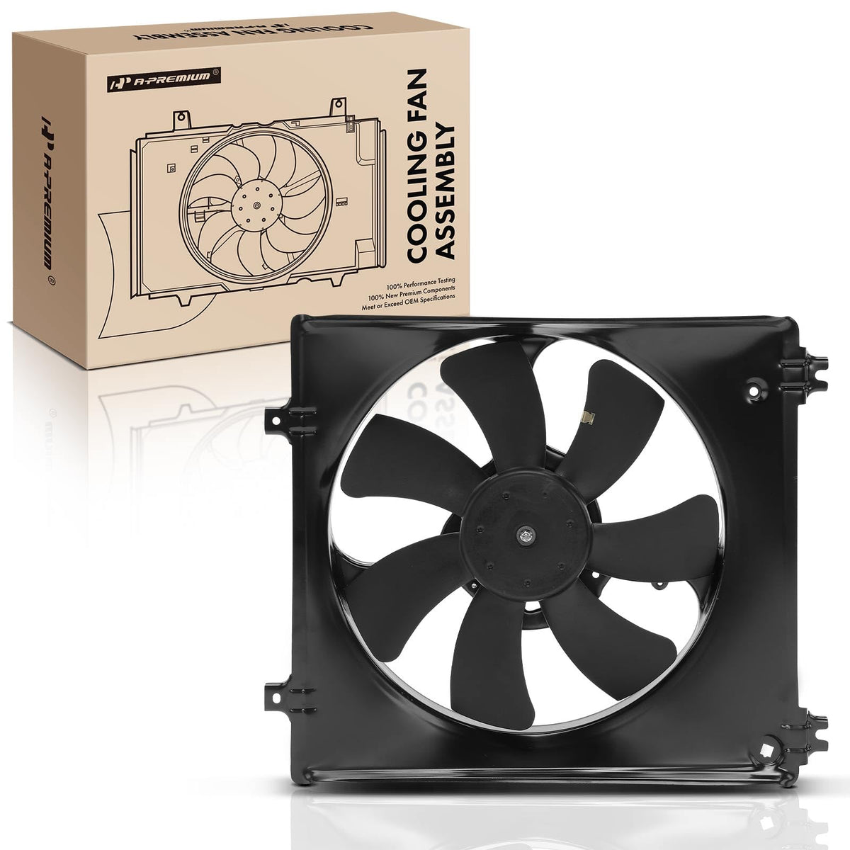 A-Premium Right Engine Radiator Cooling Fan Assembly