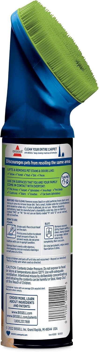 Spotlifter Pet Carpet and Upholstery Cleaner with Brush Head - 4 Pack, 93523