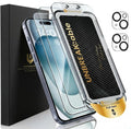 2+2 Pack for iPhone 15 Screen Protector & Lens Protector [Military-Grade] [99% HD Clear] [Easy Install] 9H+