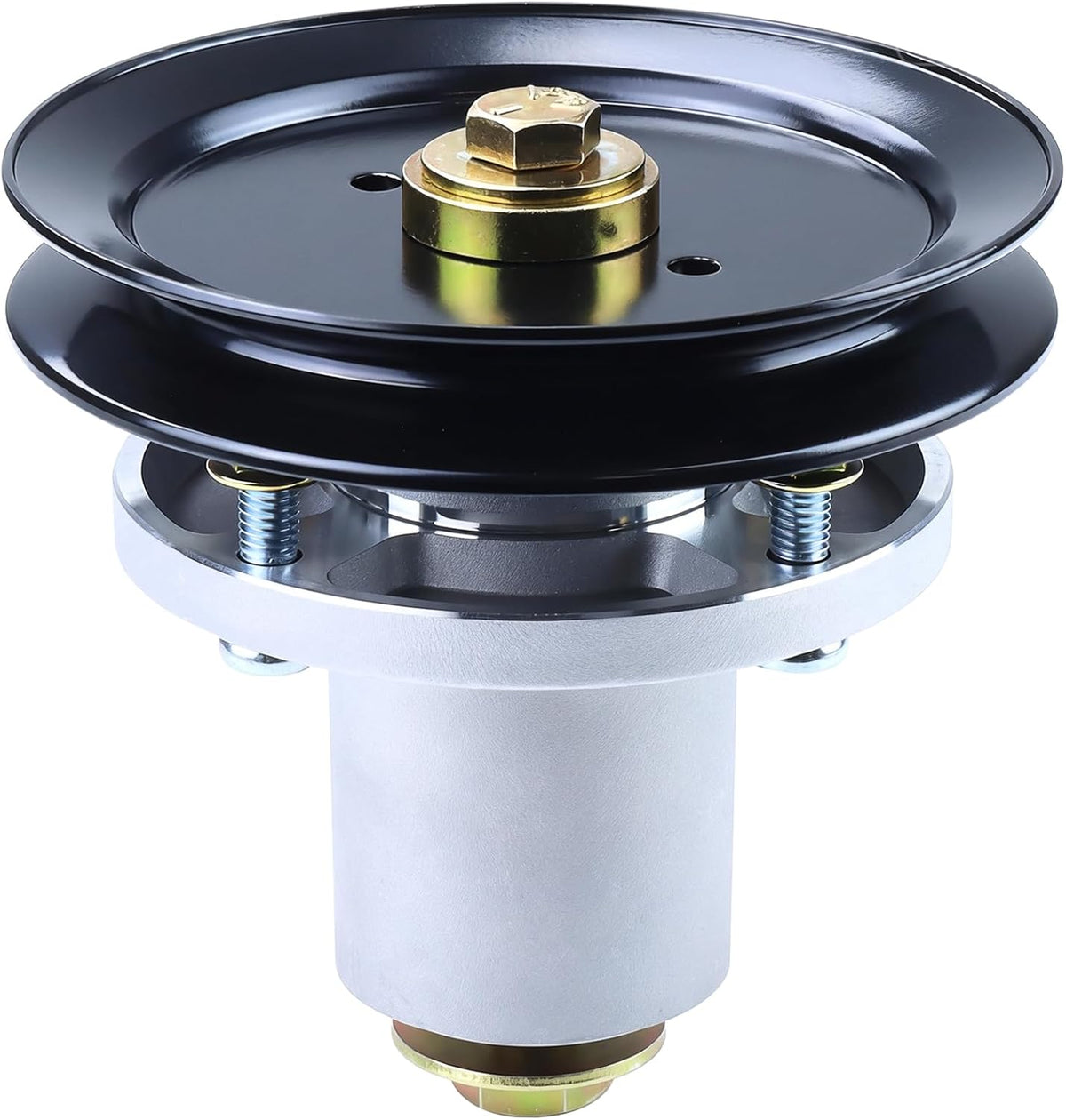 607418 Spindle Assembly with 604704 Pulley for Hustler 60" Mowers | Replace Hustler 601804 Spindle Assembly for