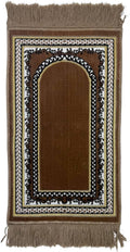 Turkish Islamic Velvet Prayer Rug - Soft Small Child Praying Carpet - Muslim Janamaz Sajada for Kids & Toddlers