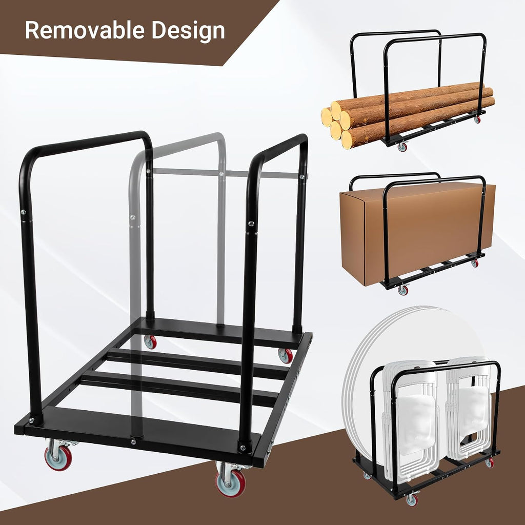 Folding Table Cart, 1800 Heavy Duty Drywall Dolly Cart